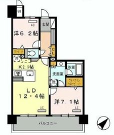 ロイヤルパークス豊洲 734 間取り図