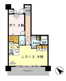 ロイヤルパークス豊洲 803 間取り図