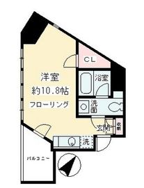 ニューシティアパートメンツ千駄ヶ谷2 1304 間取り図