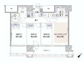 カテリーナ三田タワースイート ウエストアーク 19階 間取り図