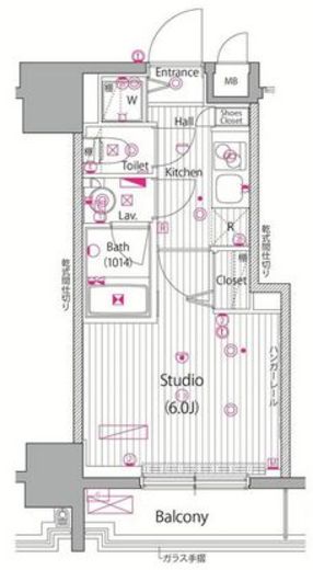 ガーラ・シティ渋谷南平台 6階 間取り図