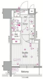 ガーラ・シティ渋谷南平台 6階 間取り図