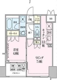 ザ・レジデンス赤坂檜町 408 間取り図