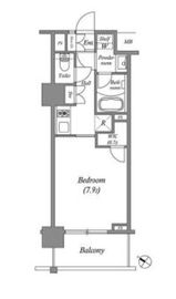 ザ・レジデンス赤坂檜町 413 間取り図