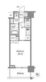 ザ・レジデンス赤坂檜町 414 間取り図