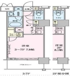 ザ・レジデンス赤坂檜町 510 間取り図