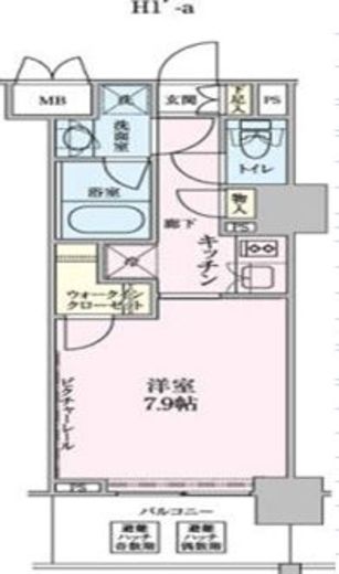 ザ・レジデンス赤坂檜町 512 間取り図