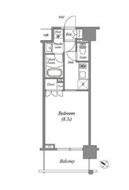 ザ・レジデンス赤坂檜町 514 間取り図