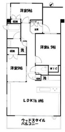 ザ・パークハウス学芸大学四季の杜 3階 間取り図