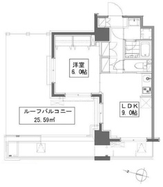 清澄白河レジデンス弐番館 916 間取り図