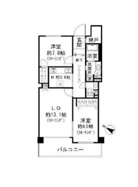 目黒花房山パークハウス 3階 間取り図