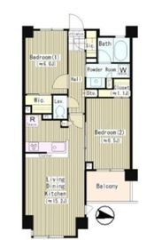 ディアスタ下目黒 5階 間取り図