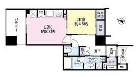 ルネ神楽坂 17階 間取り図