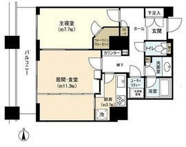 スカイライトタワー 23階 間取り図