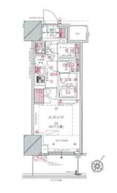 ドレッセ目黒大橋プレヴィ 5階 間取り図