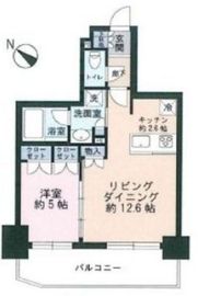 アスコットパーク日本橋浜町BISIKI 6階 間取り図