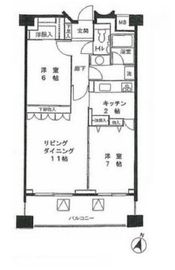 ヒルトップ半蔵門 6階 間取り図