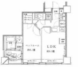 ブロードシティ東京 10階 間取り図