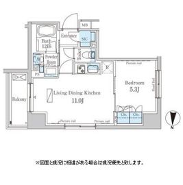 パークアクシス錦糸町ヴェール 206 間取り図