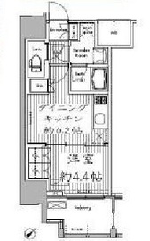 ヒューリック荏原 907 間取り図