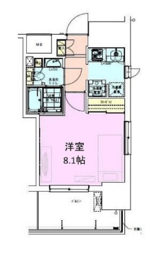 門前仲町レジデンス六番館 1306 間取り図
