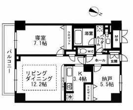 パークフラッツ学芸大学 404 間取り図