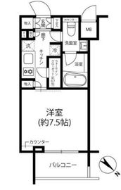 パークリュクス白金高輪 13階 間取り図