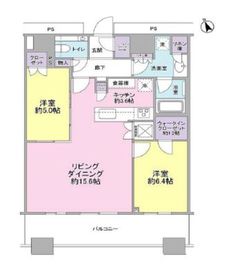 勝どきザ・タワー 27階 間取り図