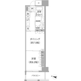 アビティ目黒 415 間取り図