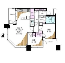 スカイズタワー＆ガーデン 37階 間取り図