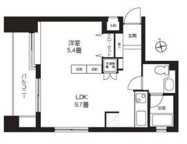 朝日サテライト六本木 5階 間取り図