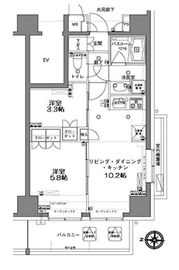 MFPRコート木場公園 1401 間取り図