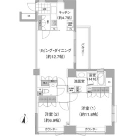 アビティ目黒 210 間取り図