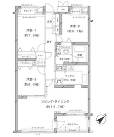 MFPRコート代官山 217 間取り図