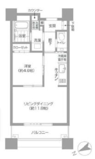 中目黒アトラスタワー 31階 間取り図