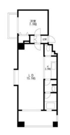 レジディア島津山 803 間取り図