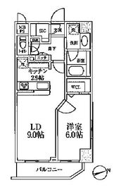 MODIER YOYOGI (モディア代々木) 101 間取り図