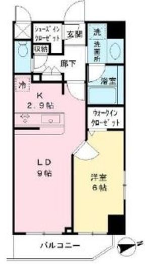 MODIER YOYOGI (モディア代々木) 701 間取り図