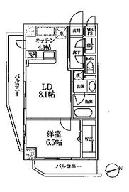 MODIER YOYOGI (モディア代々木) 404 間取り図