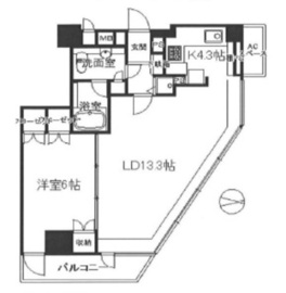 シティタワー四谷 3階 間取り図