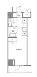 ルクレ西新宿 403 間取り図