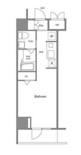 ルクレ西新宿 503 間取り図