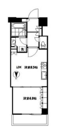 富久クロスコンフォートタワー(Tomihisa Cross)  24階 間取り図