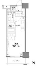 パークハビオ人形町 1102 間取り図