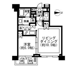 レジディア新宿イースト2 903 間取り図