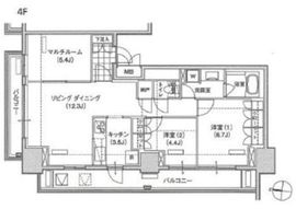 ブリリアイスト東雲キャナルコート 401 間取り図