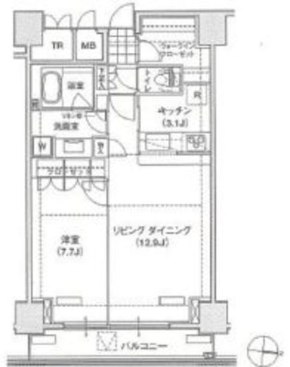 ブリリアイスト東雲キャナルコート 926 間取り図