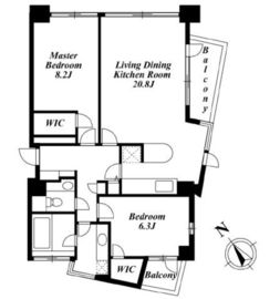 ハウス中目黒 303 間取り図