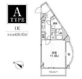 ルクレ西馬込 101 間取り図