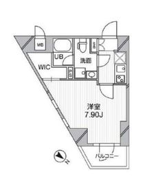 ルクレ西馬込 407 間取り図